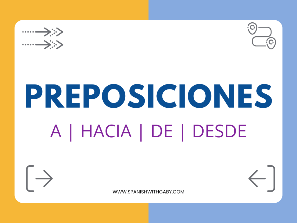 Aprende a usar las preposiciones a, de, desde, hacia en español (con&nbsp;ejercicios)